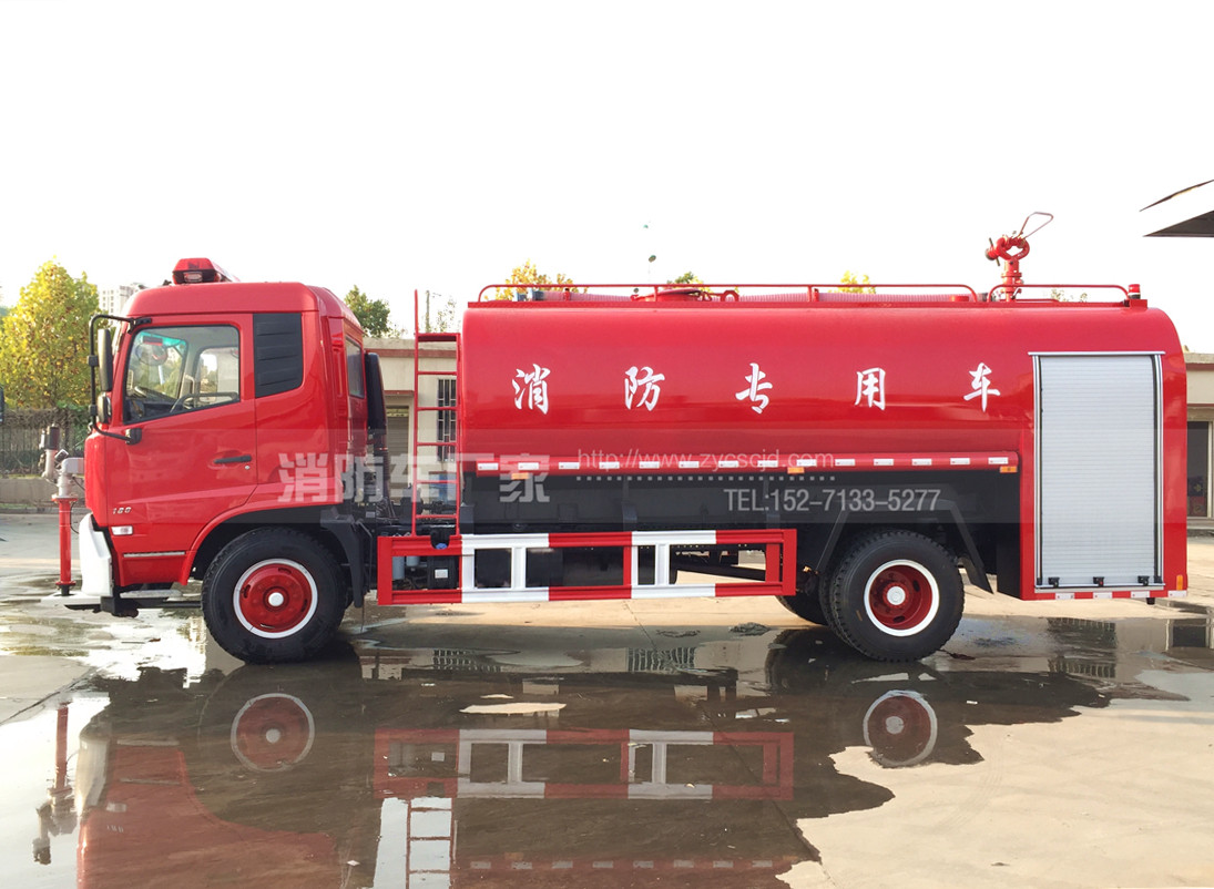 東風天錦10噸消防灑水車