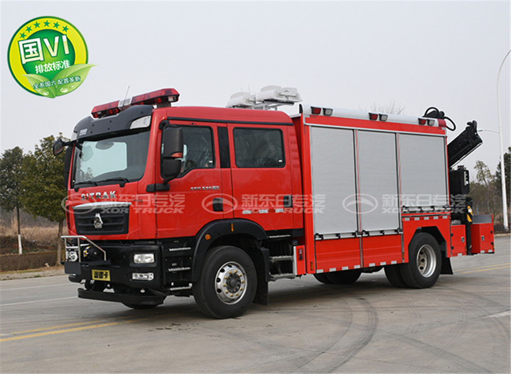 國六重汽汕德卡搶險救援消防車